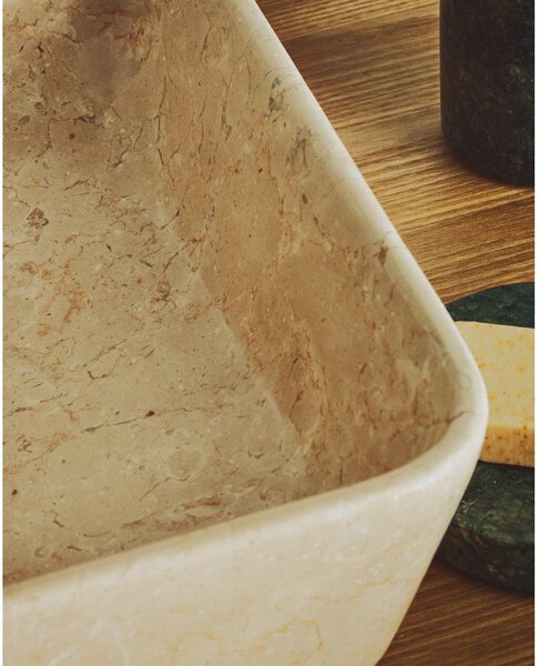 Béžové kamenné umyvadlo 55x35 cm Darnen – Kave Home