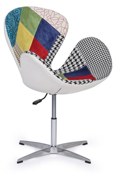 Otočné patchwork křeslo WING II