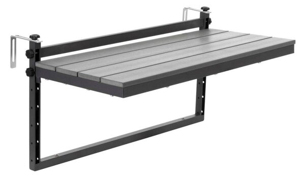 Závěsný stolek na balkon 80x37x42 cm SPRINGOS GF0121 šedý