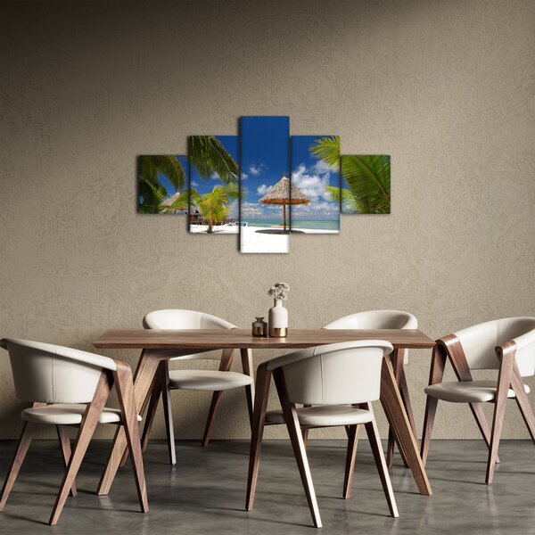 Obraz - Pláž s bílým pískem (125x70 cm)