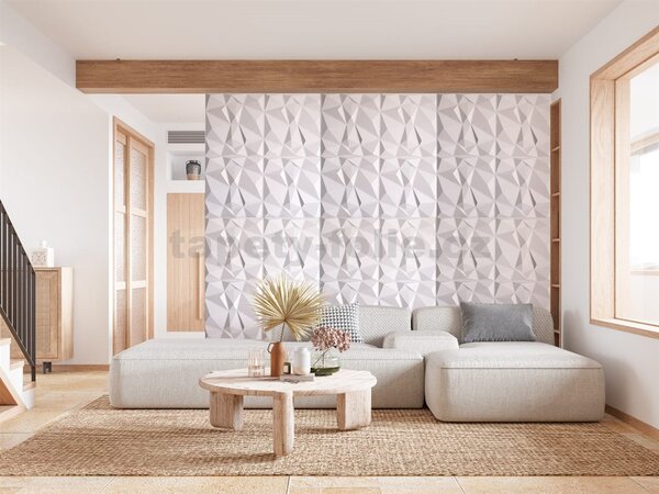Obkladové panely 3D PVC 26169, rozměr 595 x 595 mm, DIAMANT 3D, IMPOL TRADE