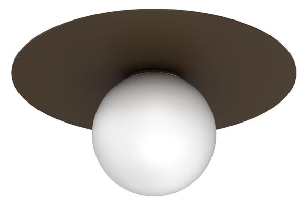 Stropní svítidlo FLAT 1xE27/15W/230V 55x60 cm hnědá