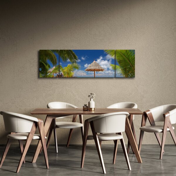 Obraz - Pláž s bílým pískem (170x50 cm)