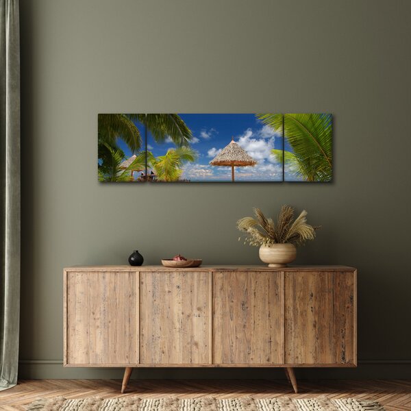 Obraz - Pláž s bílým pískem (170x50 cm)
