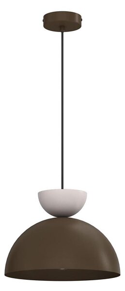 Lustr na lanku NEVIS 1xE27/15W/230V pr. 29 cm hnědá
