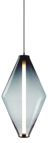 Bomma Buoy LED skleněné závěsné svítidlo Dvojitý kuželKouřováČerná