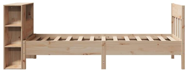Postel s knihovnou bez matrace 75 x 190 cm masivní borovice 3323206
