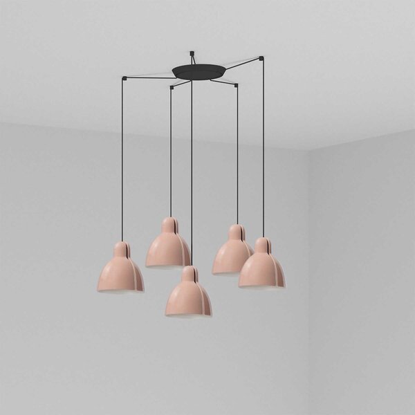 Faro Venice E27 závěsné keramické svítidlo Růžová160mm5