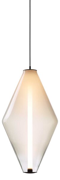 Bomma Buoy LED skleněné závěsné svítidlo Dvojitý kuželBíláČerná