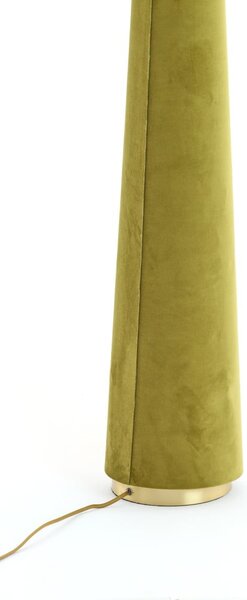 Zelená stojací lampa s textilním stínidlem (výška 168 cm) Devia – Light & Living