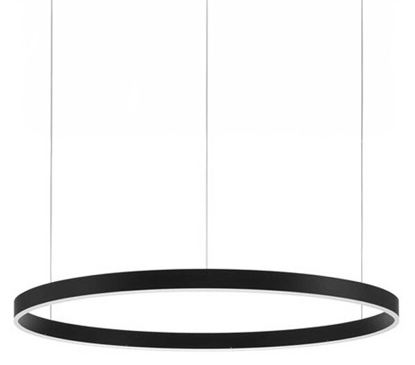Nova Luce Motif LED kruhové závěsné svítidlo stmívatelné CCT Černá3000K TRIAC⌀120cm