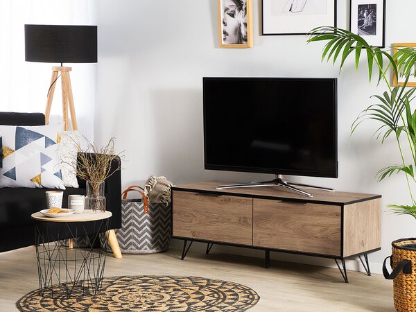 TV stolek HALSTON Hnědá/Černá