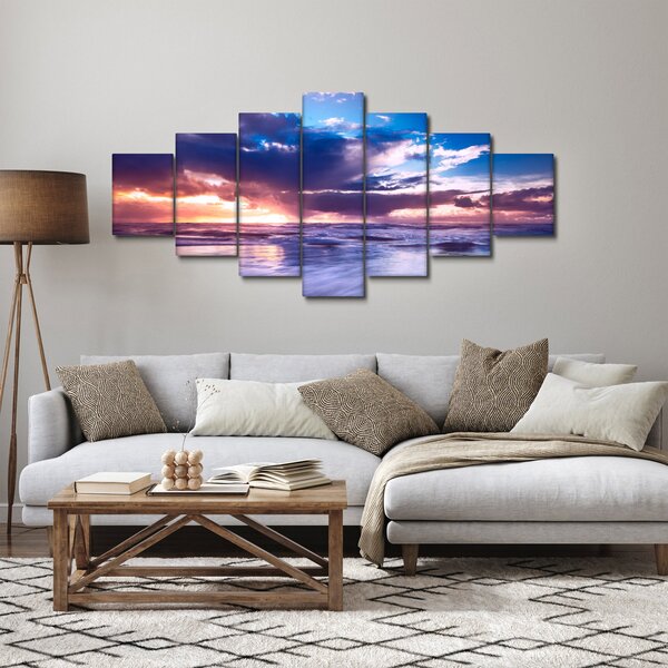 Obraz - Západ slunce u moře (210x100 cm)