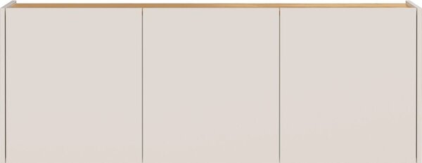 Krémová závěsná skříňka v dekoru dubu 138x52x25 cm Libbiano – Germania