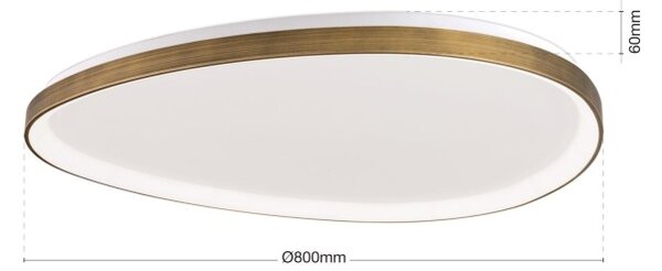 Orion DL7-696/80 Stropní hliníkové LED svítidlo CHARLIE PATINA průměr 80cm