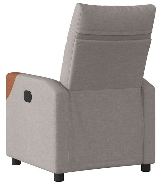 Elektrické polohovací křeslo taupe textil 3323995