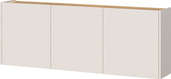 Krémová závěsná skříňka v dekoru dubu 138x52x25 cm Libbiano – Germania