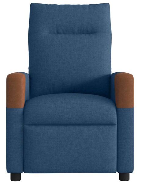 Elektrické polohovací křeslo modré textil 3323996