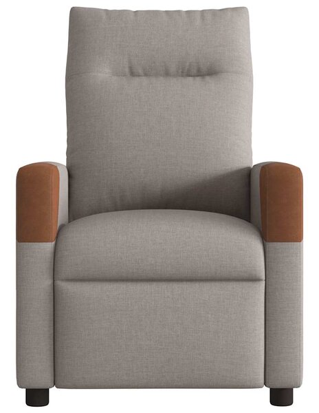 Elektrické polohovací křeslo taupe textil 3323995