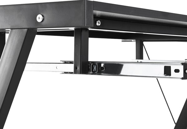 HOMCOM Počítačový stůl pro domácí kancelář - 2 typy L-tvarovaný rohový stůl 130x130x73,5 cm rovný stůl s ocelovým rámem | Aosom
