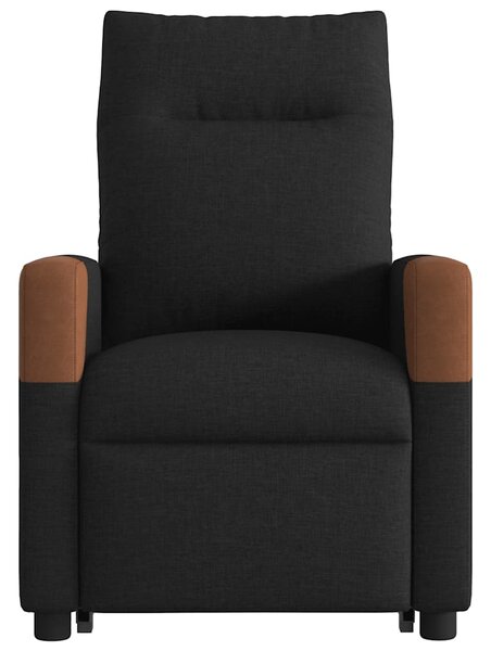 Zvedací polohovací křeslo černé textil 3324008