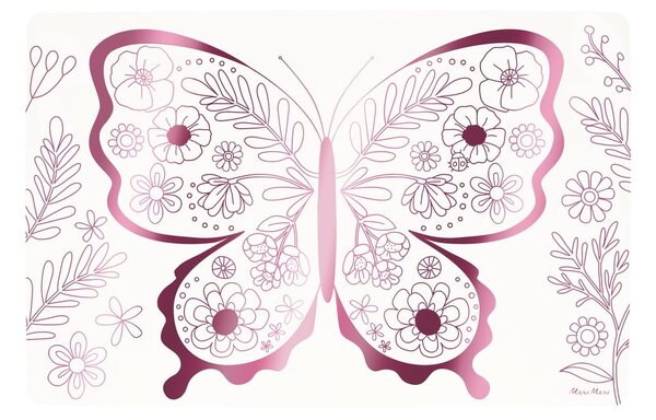 Papírová prostírání v sadě 8 ks 28x42.5 cm Butterflies & Flowers – Meri Meri