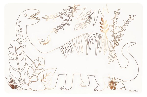 Papírová prostírání v sadě 8 ks 28x42.5 cm Dinosaurs – Meri Meri