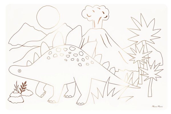 Papírová prostírání v sadě 8 ks 28x42.5 cm Dinosaurs – Meri Meri