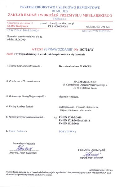 Halmar Kancelářské křeslo MARCUS černé