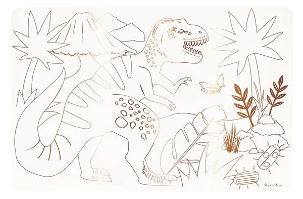 Papírová prostírání v sadě 8 ks 28x42.5 cm Dinosaurs – Meri Meri