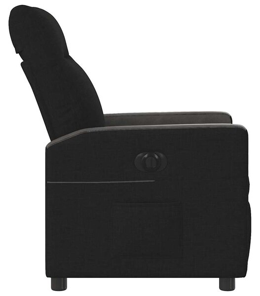 Elektrické polohovací křeslo černé textil 3324040