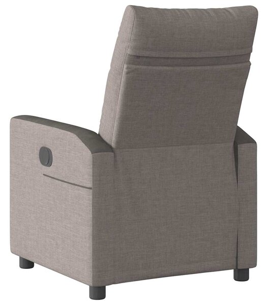 Elektrické polohovací křeslo taupe textil 3324043