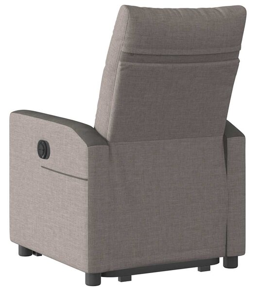 Zvedací polohovací křeslo taupe textil 3324057