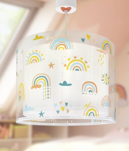 Dalber 41192 - Dětský lustr RAINBOW 1xE27/15W/230V pestrobarevná