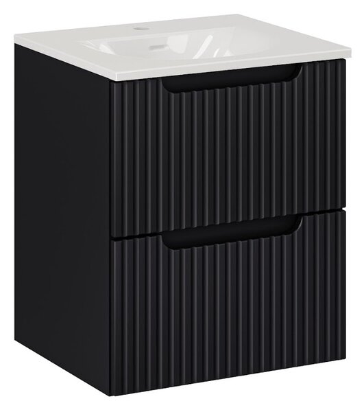 Koupelnová skříňka s umyvadlem NOVA Black U50/1 | 50 cm