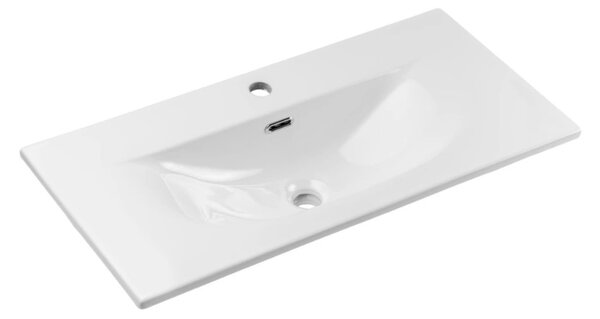 Koupelnová skříňka s umyvadlem NOVA Black U80/2 | 80 cm