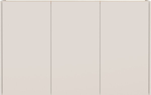 Krémová skříňka v dekoru dubu 138x87x25 cm Libbiano – Germania