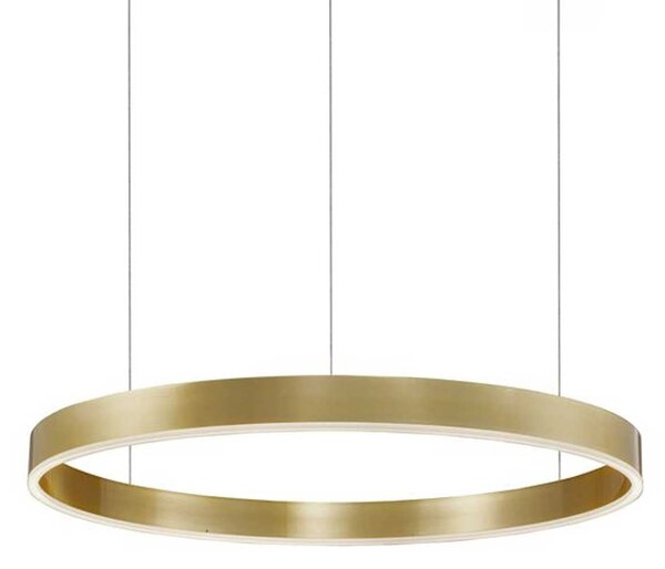 Nova Luce Motif LED kruhové závěsné svítidlo stmívatelné CCT Zlatá3000K TRIAC⌀80cm