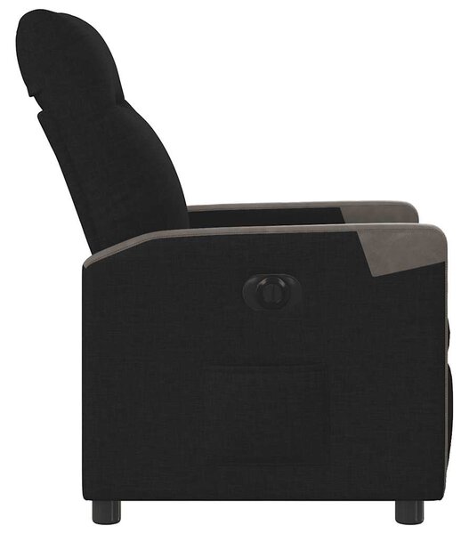 Elektrické polohovací křeslo černé textil 3324082