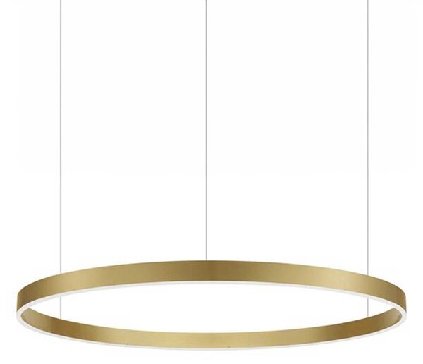 Nova Luce Motif LED kruhové závěsné svítidlo stmívatelné CCT Zlatá3000K TRIAC⌀120cm