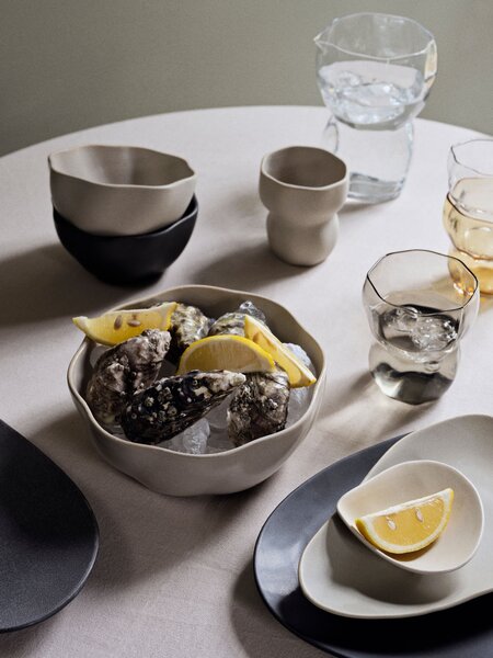 Broste Copenhagen Kameninová miska Limfjord - Light Grey BC164