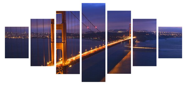 Obraz - Golden Gate Bridge (210x100 cm)