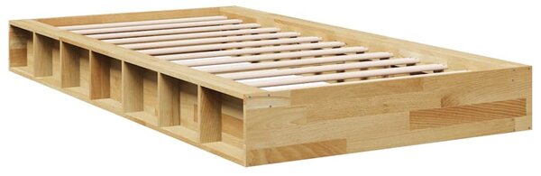 Rám postele bez matrace 75x190 cm Dubový masiv 3324128