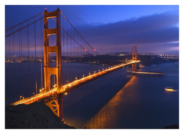 Obraz - Golden Gate Bridge (70x50 cm)