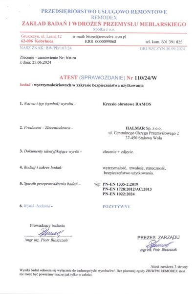 Halmar Kancelářská židle RAMOS černá