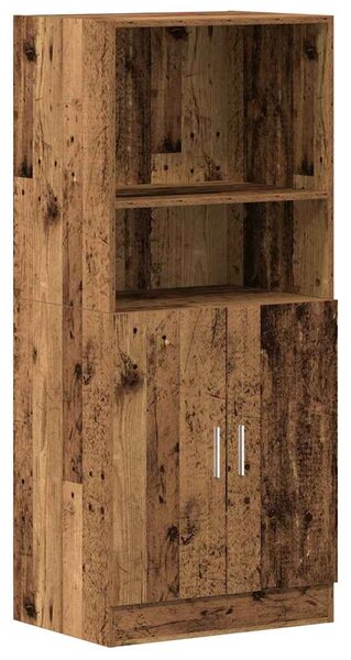 Sada 2 kusů kuchyňských skříněk old wood kompozitní dřevo 3324149