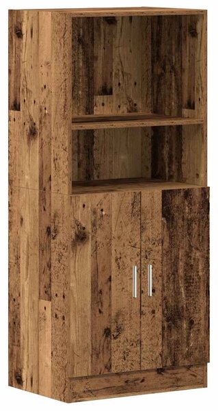 Sada 3 kusů kuchyňských skříněk old wood kompozitní dřevo 3324158