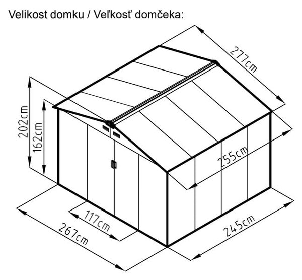 Zahradní domek Archer D – Rojaplast