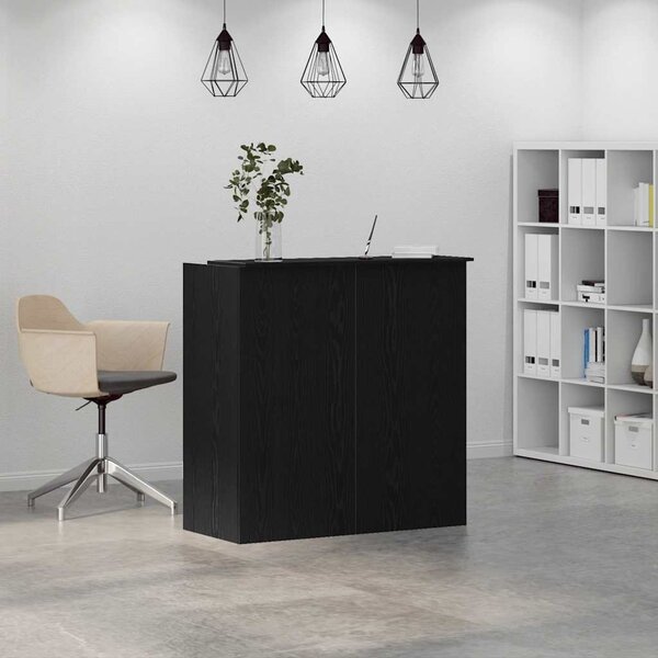Recepční stůl černý dub 100 x 50 x 103,5 cm, konstrukční dřevo 3324161