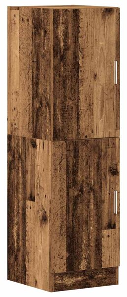 Sada 3 kusů kuchyňských skříněk old wood kompozitní dřevo 3324158